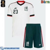Fotballdrakt Barn Mexico Jesus Gallardo #23 Bortedraktsett VM 2026 Kortermet (+ Korte bukser)